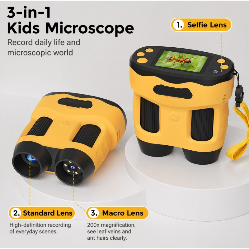 Kids Education News - 4K 1000X Microscope Camera Digital for