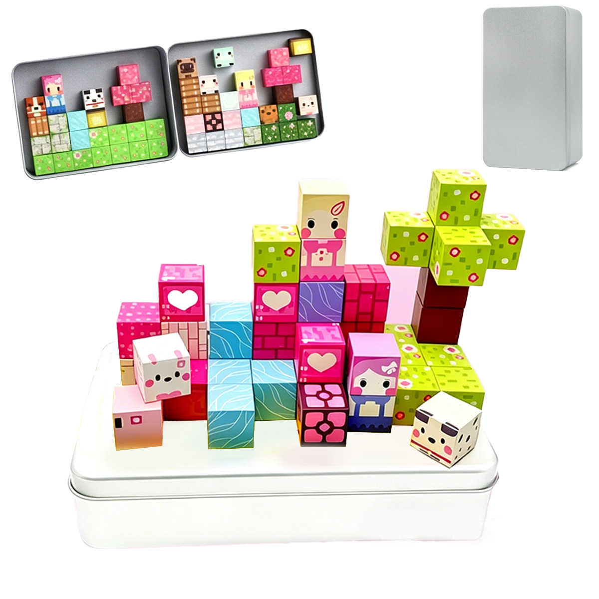 Kids Education World - Magnetic Building Block Toy Mine World