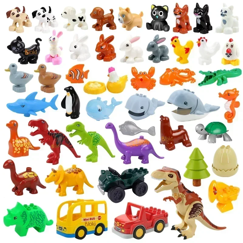 Kids Education World - Big Building Blocks Jurassic World Dinosaurs