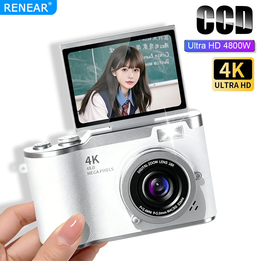 Portable 4K CCD Digital Camera - Kids Education News recension och pris
