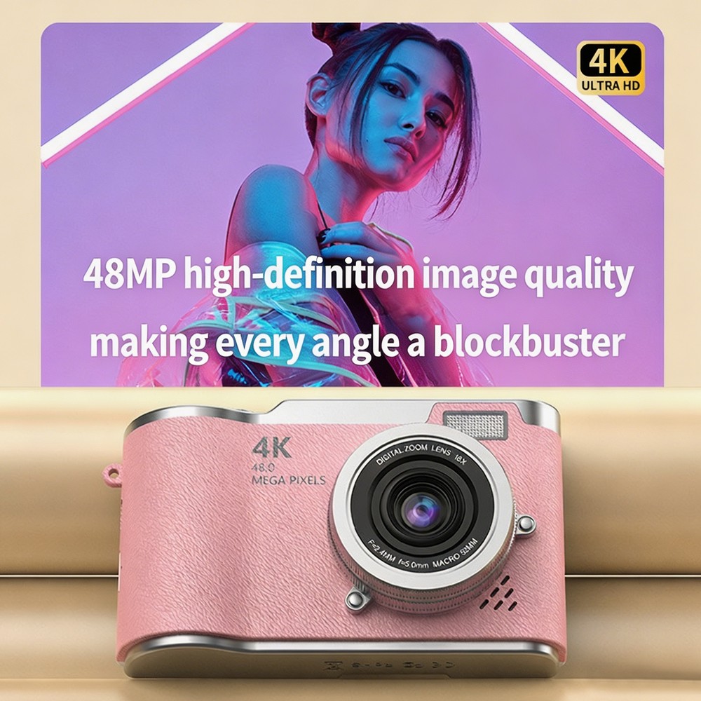 Portable 4K CCD Digital Camera - Kids Education News recension och pris