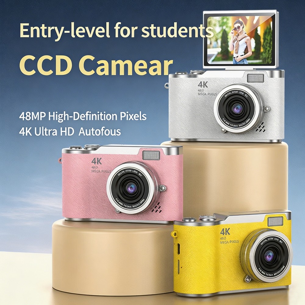 Portable 4K CCD Digital Camera - Kids Education News recension och pris