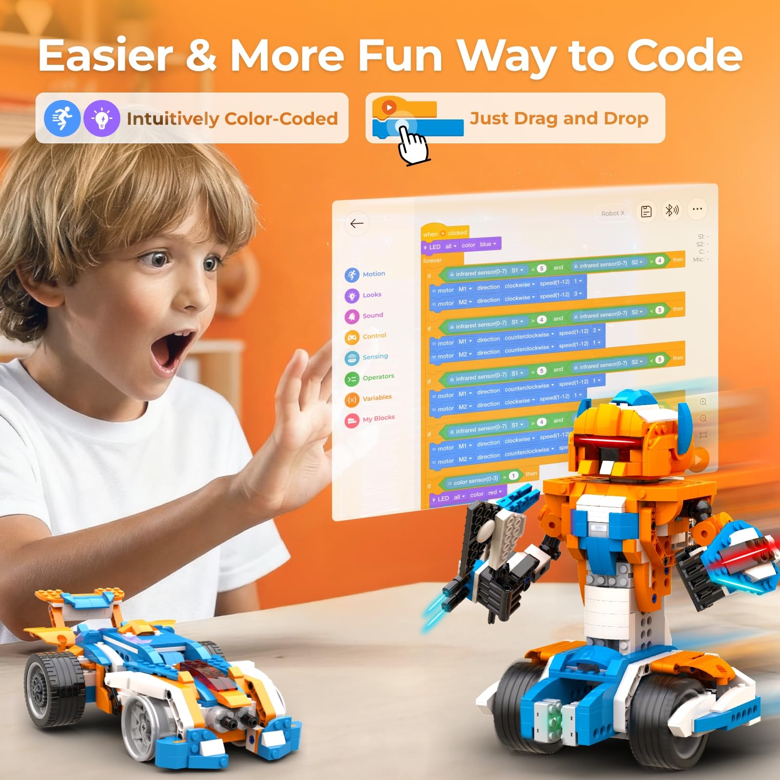Apitor Robot X Building Kit 12 - Kids Education Free App recension och pris