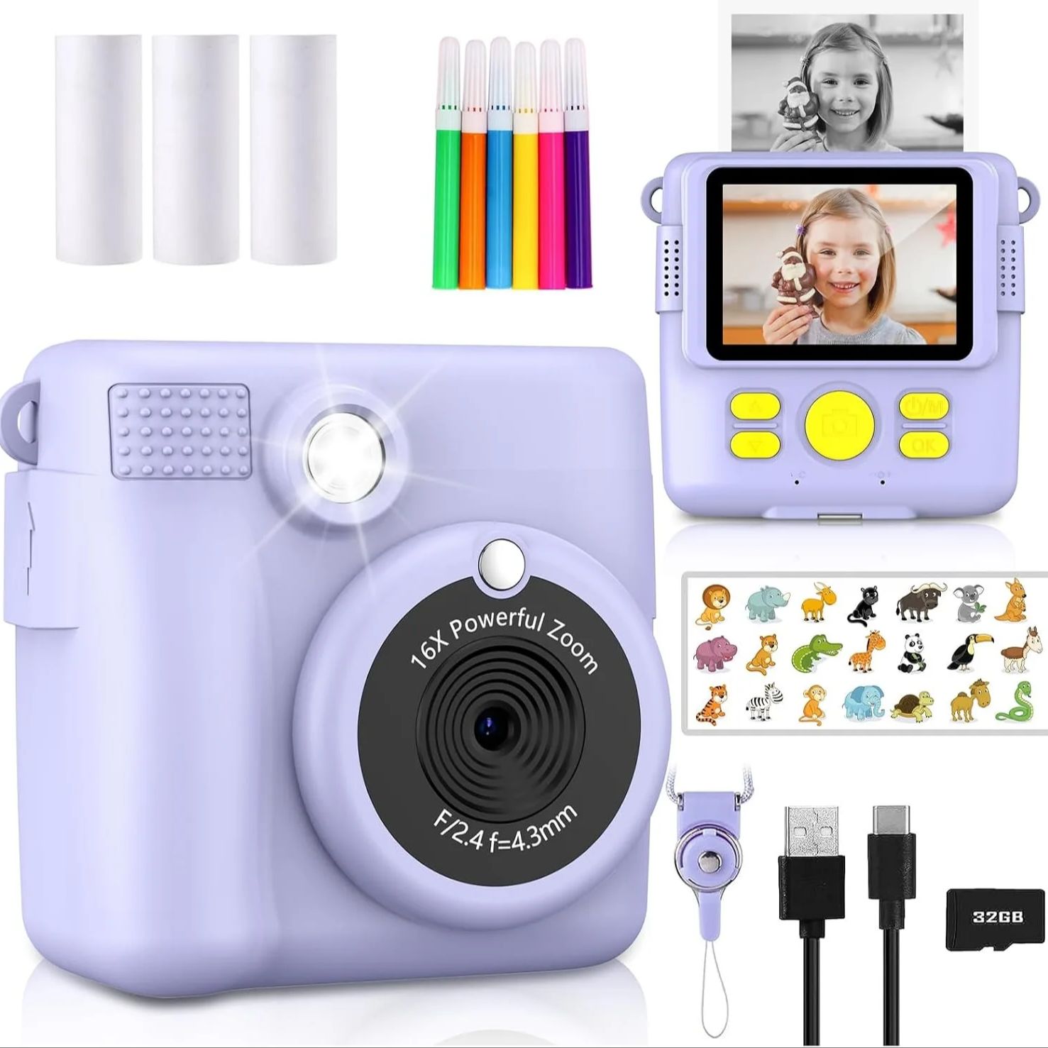 InstantPrint Camera for Kids C - Kids Education News recension och pris