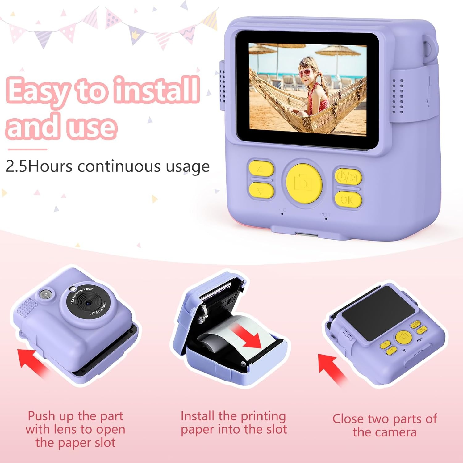 InstantPrint Camera for Kids C - Kids Education News recension och pris