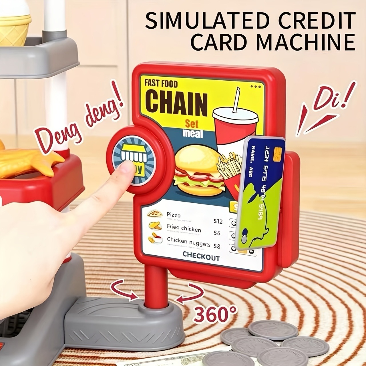 Pretend Play Fast Food Store T - Kids Education Store recension och pris