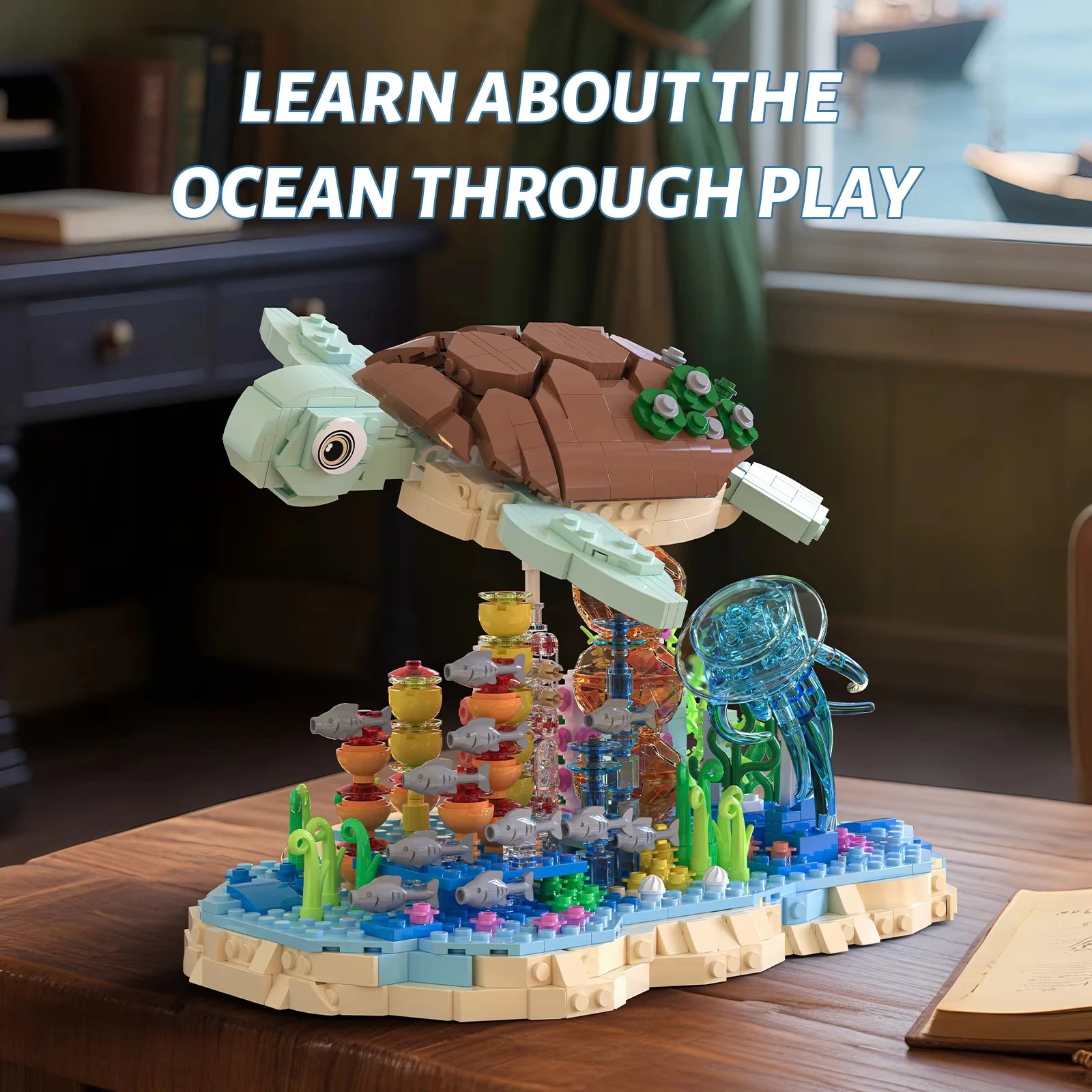 1091PCS Sea Turtle Underwater  - Kids Education World recension och pris