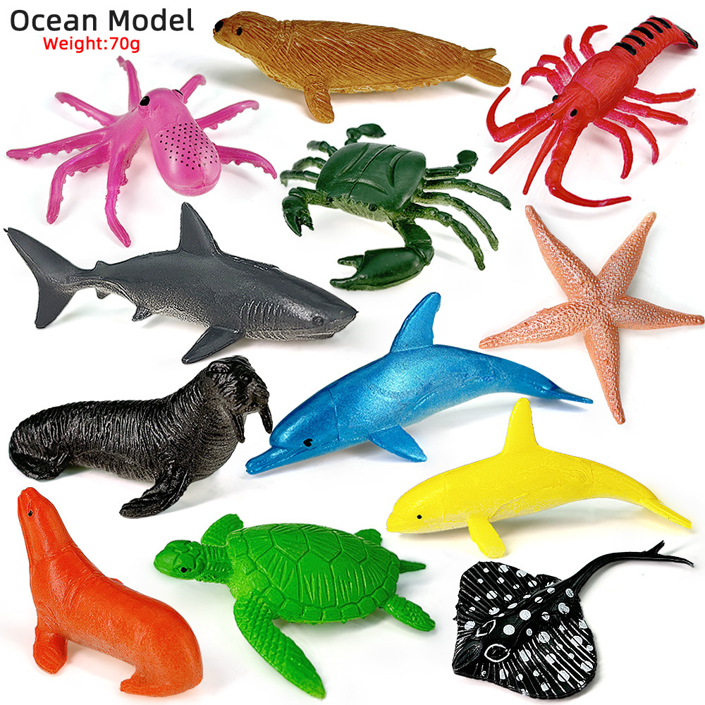 12pcs Ocean Sea Life Set Anima - Kids Educational Device recension och pris