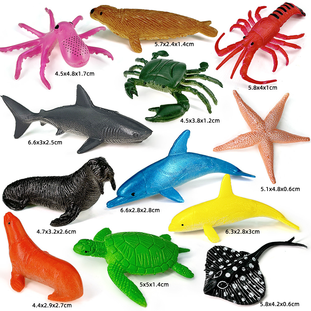 12pcs Ocean Sea Life Set Anima - Kids Educational Device recension och pris