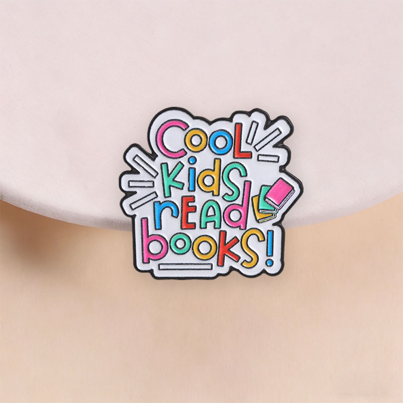 Cool Kids Read Books Enamel Pi - Inspirational Kids Education Quotes recension och pris