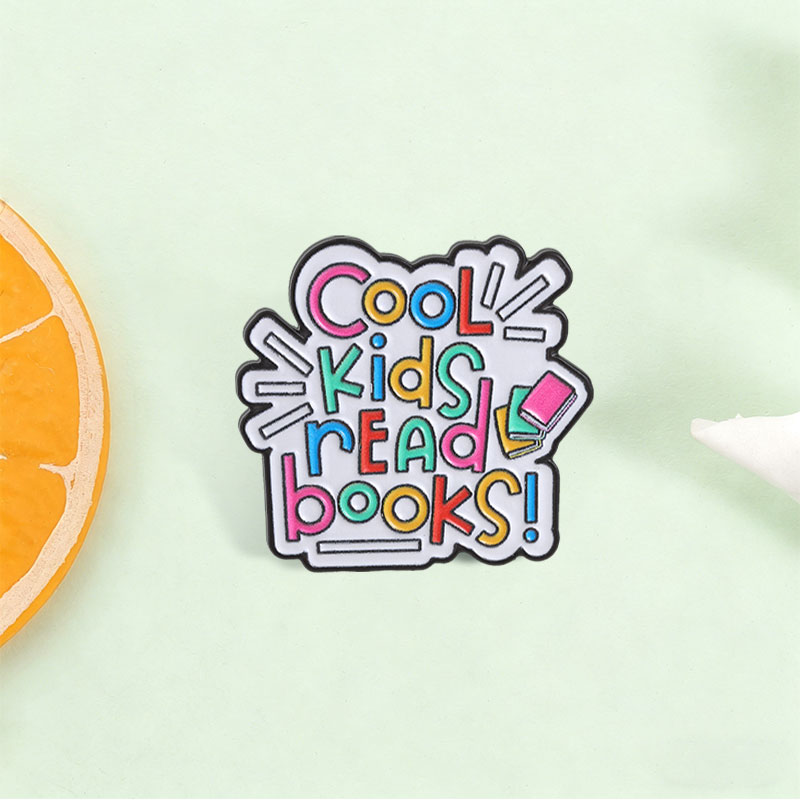 Cool Kids Read Books Enamel Pi - Inspirational Kids Education Quotes recension och pris