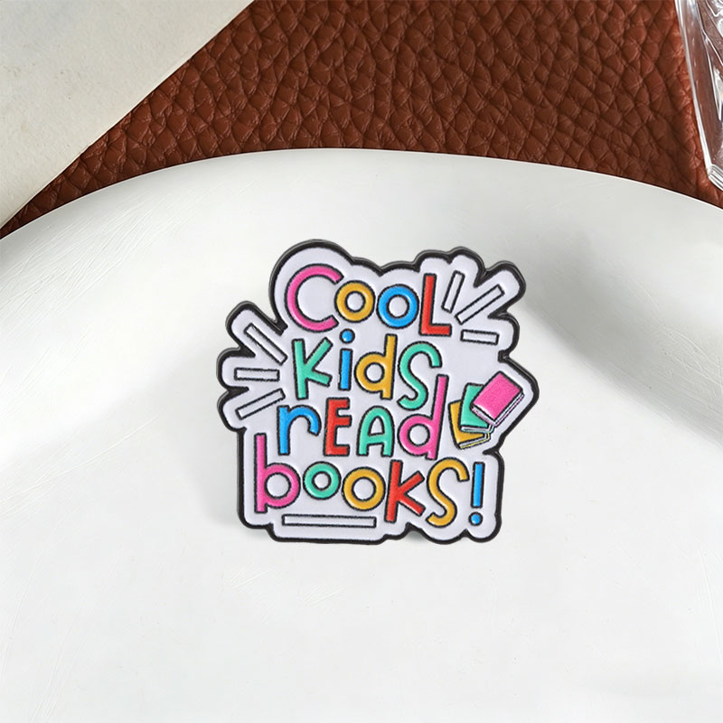 Cool Kids Read Books Enamel Pi - Inspirational Kids Education Quotes recension och pris