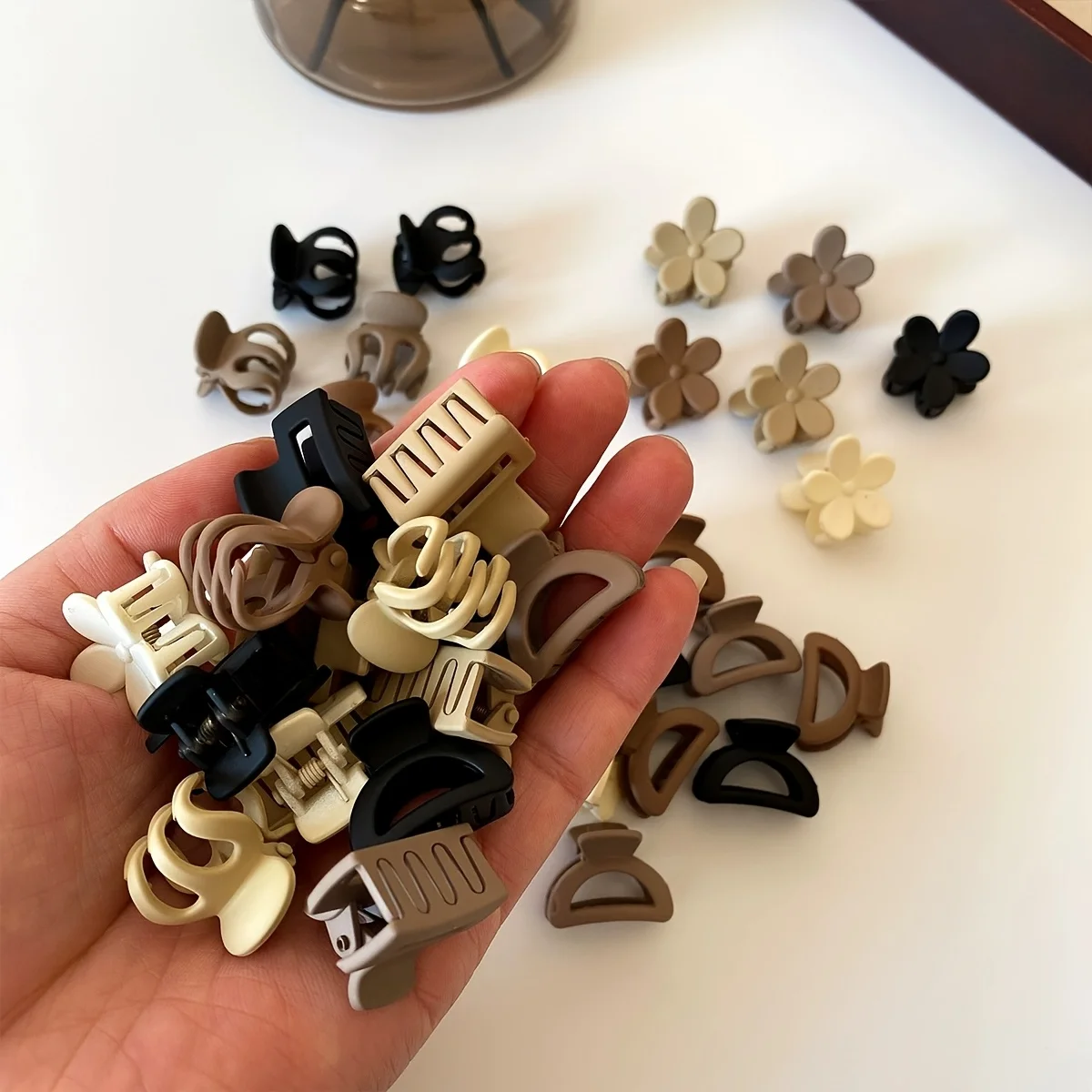 10/30pcs brown mini hair clips - Kids Education School recension och pris