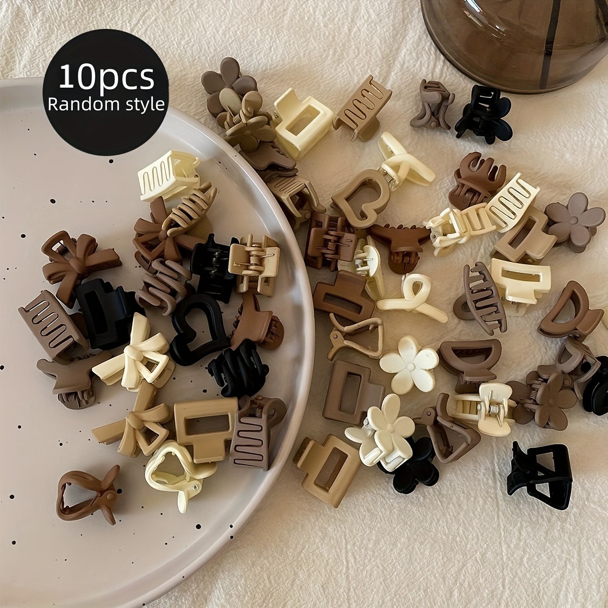 10/30pcs brown mini hair clips - Kids Education School recension och pris