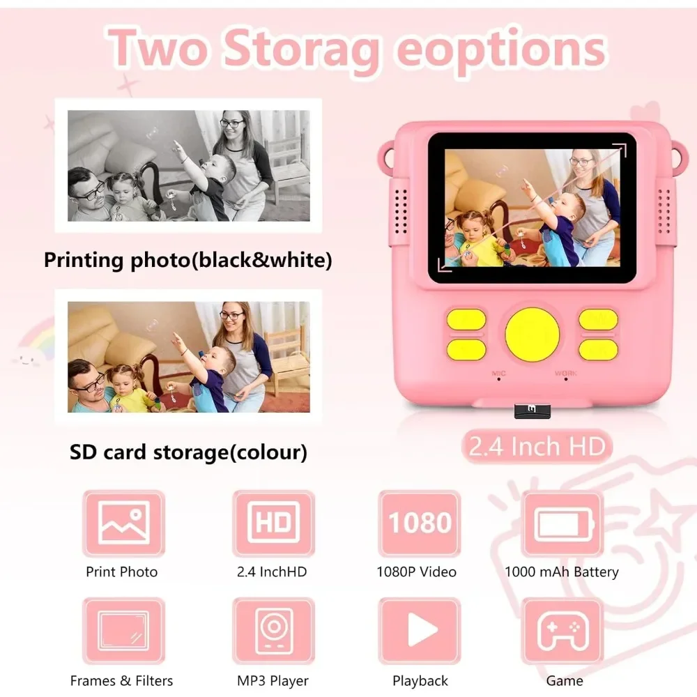 Instant Print Camera for Kids, - Kids Education Free App recension och pris