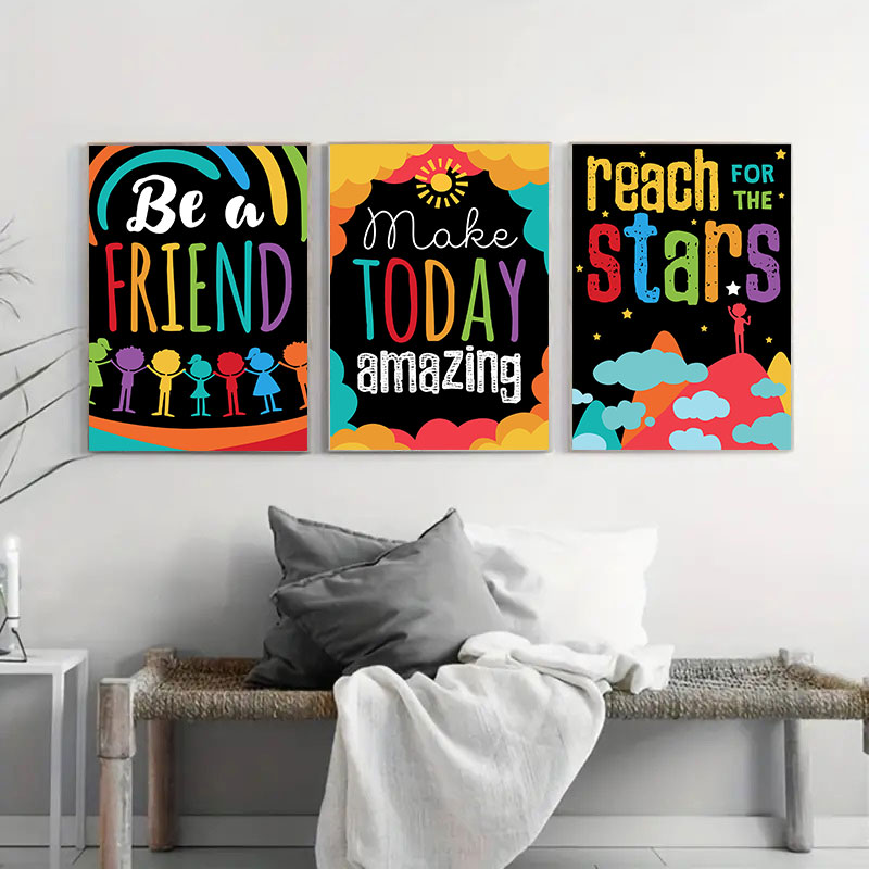 Colorful Cute Dream Big Quotes - Inspirational Kids Education Quotes recension och pris