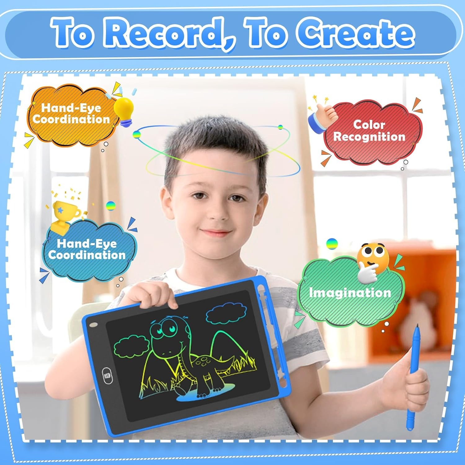 Pack LCD Writing Tablet for Ki - Kids Educational Device recension och pris
