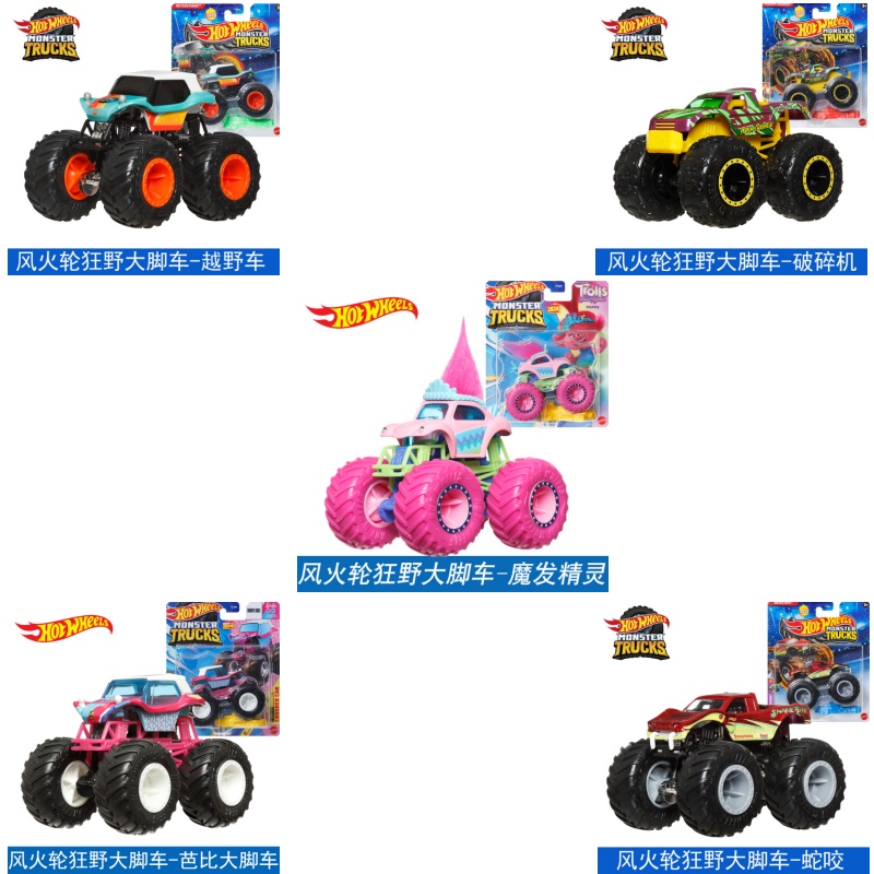 Mattel Hot Wheels 1/64 Monster - Hot Wheels Car Monster Trucks recension och pris